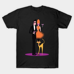 Orange Cocktail Dress T-Shirt